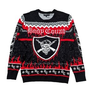 Body Count Official Rap Ice T Ugly Christmas Xmas Sweater Mens Large
